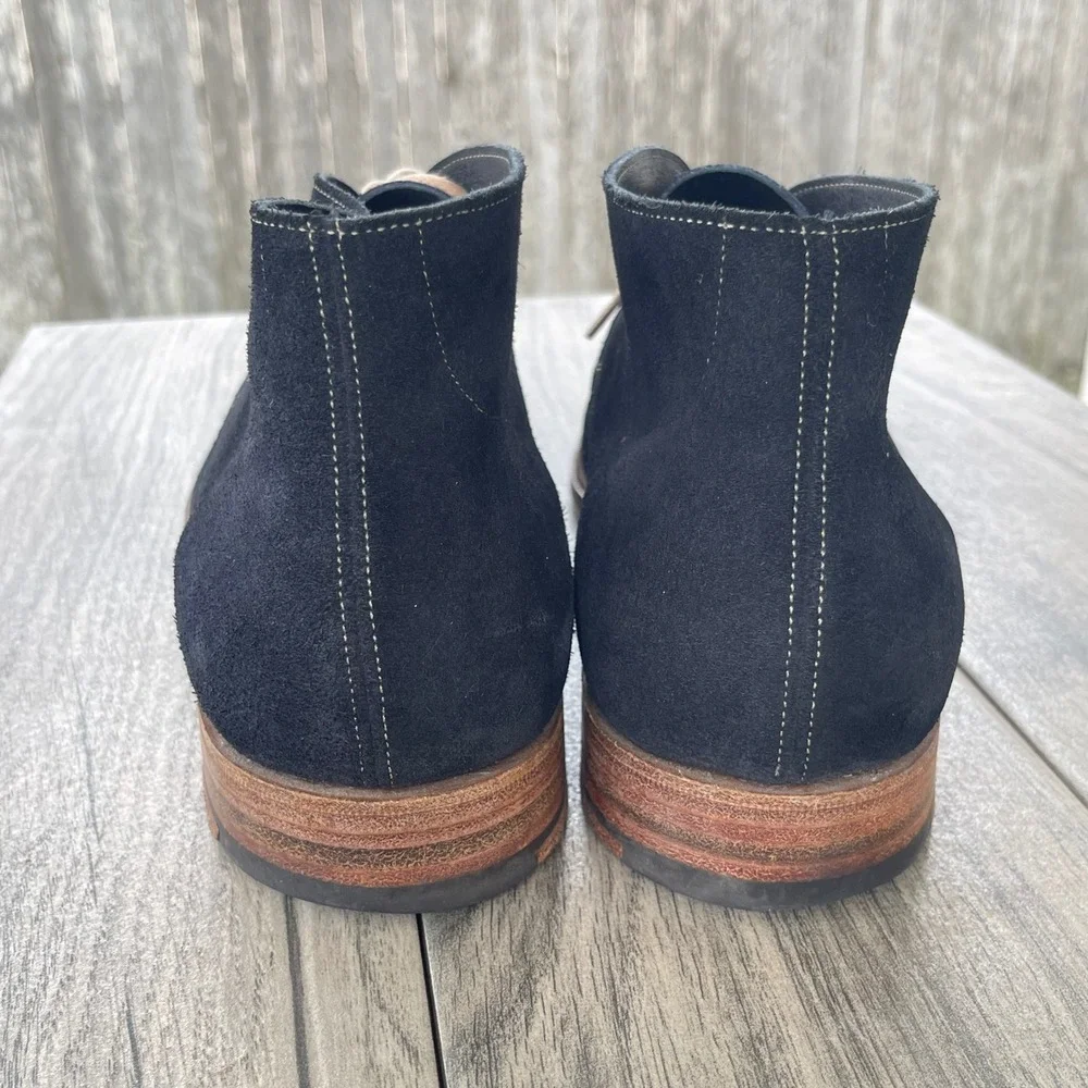 Church's Sahara L Chukka Boots Men 7 UK 6 EU 39 Black Suede Desert England Shoes